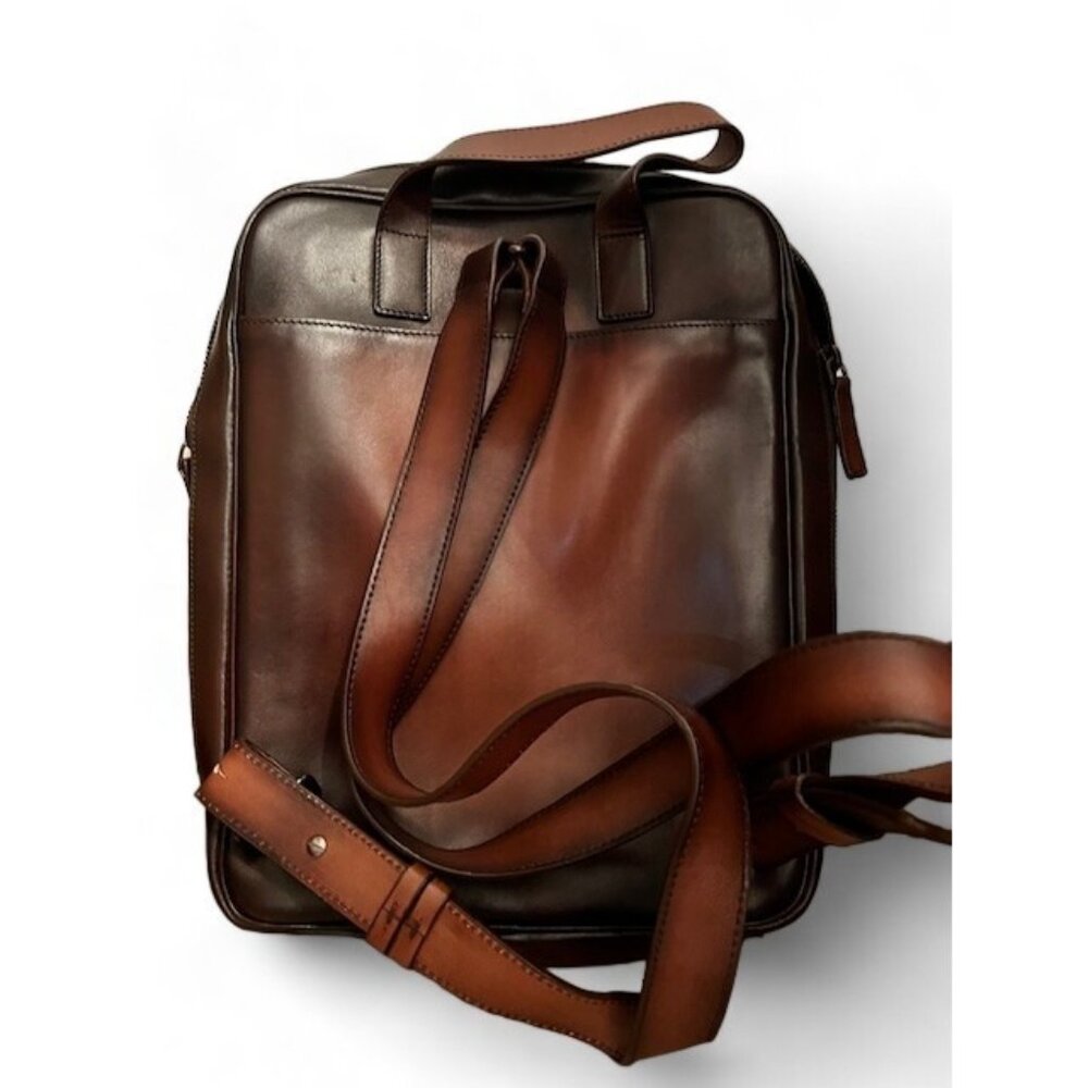 Stylish Matching Leather Shoes and Bag- (shoes for men size 11 US)